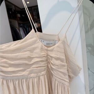 IRO Beige spaghetti strap blouse